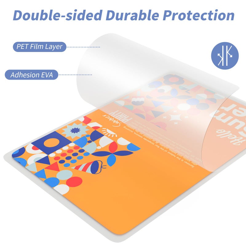 Paprma 3 Mil Thermal Laminating Sheets 30 Packs, 9    X 11.5    Clear Laminating Pouches Holds 8.5 X 11 Inch Sheet, Letter Size Lamination Paper For Laminator - Rounded Corner - Image 3